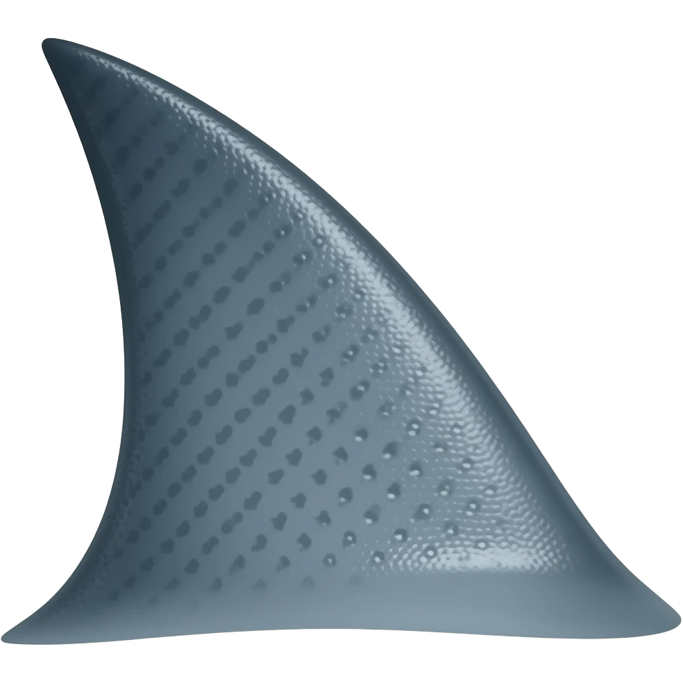 Shark fin emoji