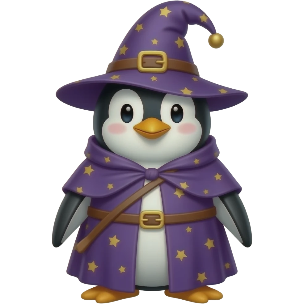 Penguin Wizard emoji