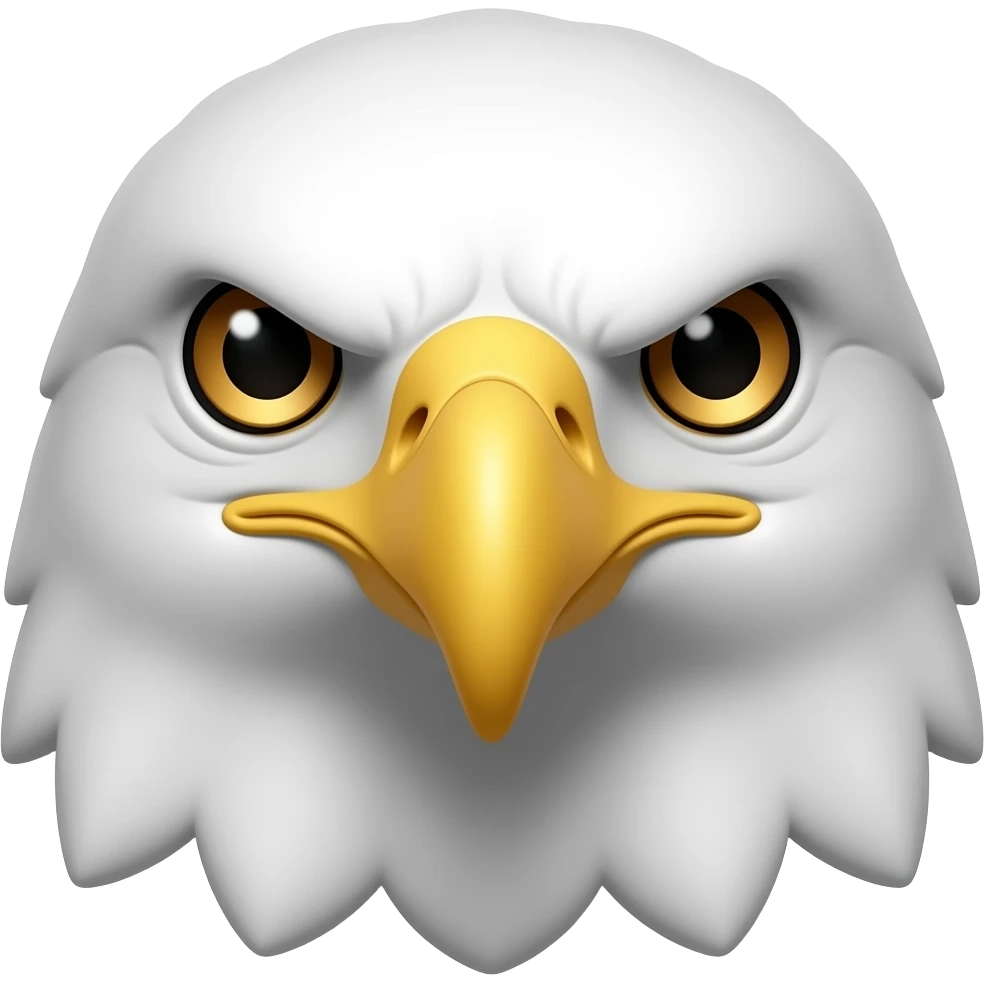 eagle's head front view emoji