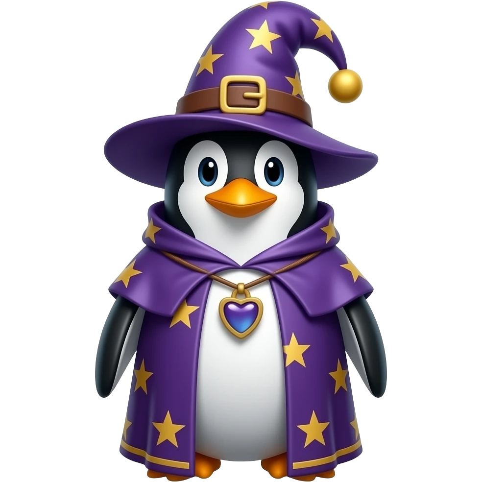 Penguin Wizard emoji