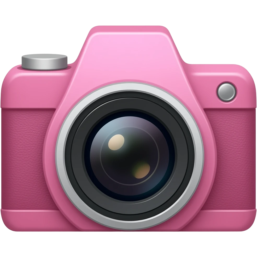 câmera rosa emoji