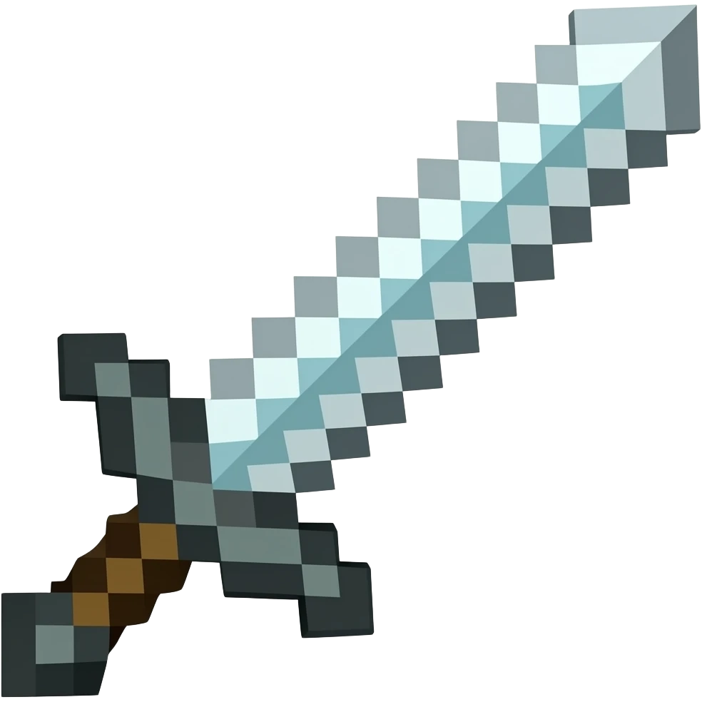 Generate Minecract sword emoji emoji