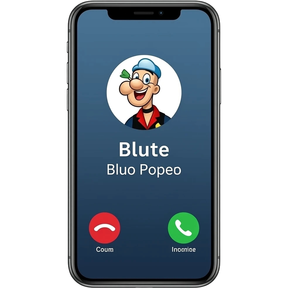 Incoming Call 📞 From Bluto Popeye emoji