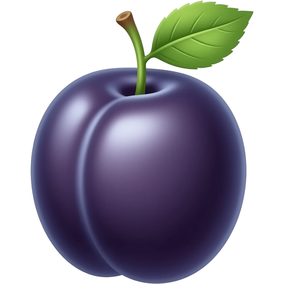 plum fruit emoji