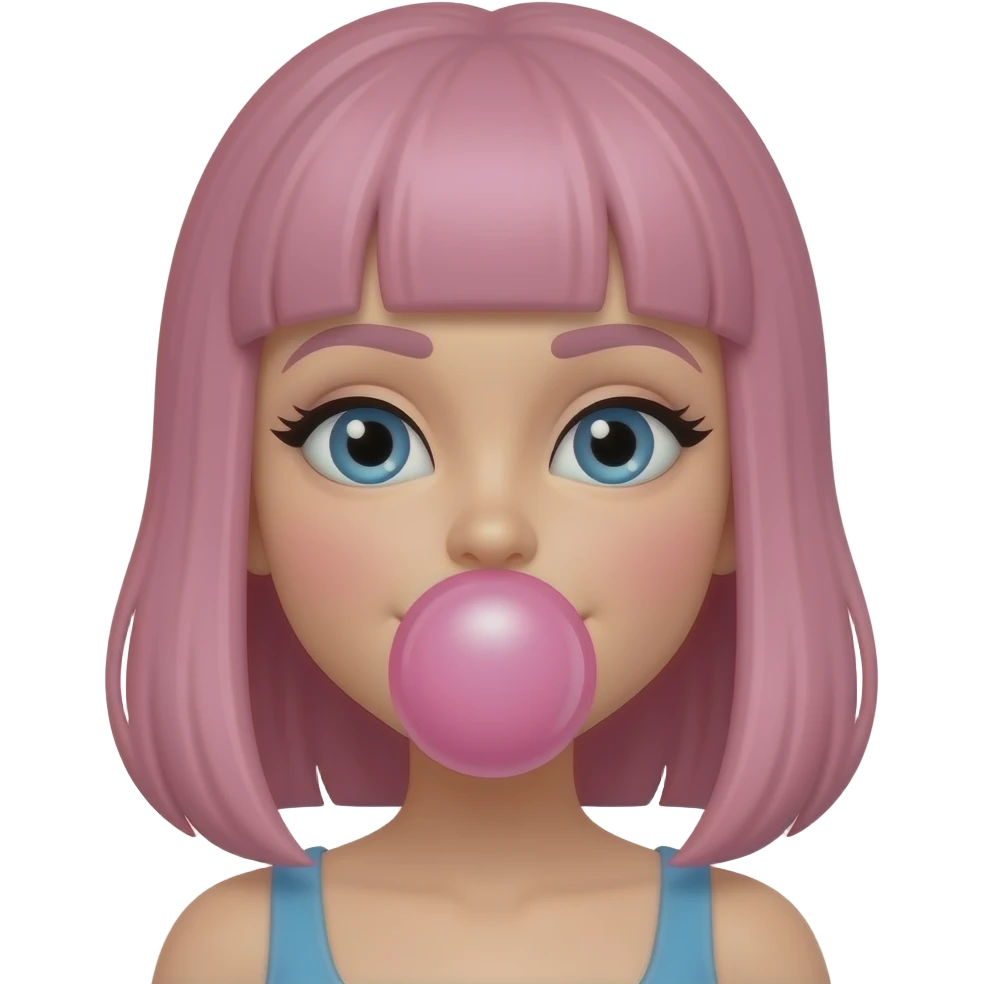 Bubblegum pop emoji