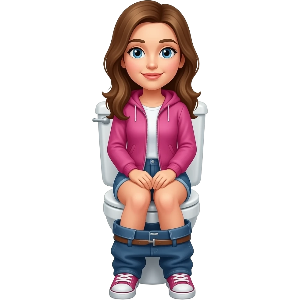 Heidi on toilet emoji
