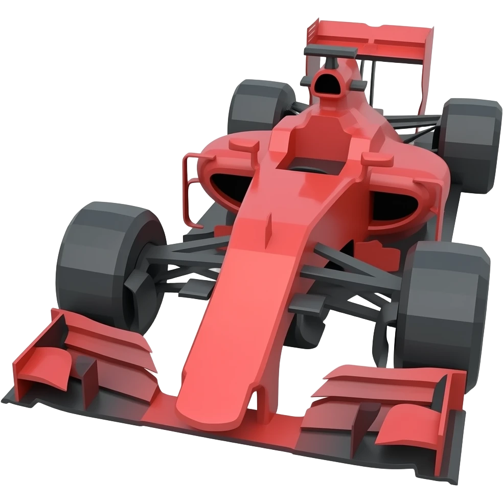 Lowpoly formula 1 car emoji