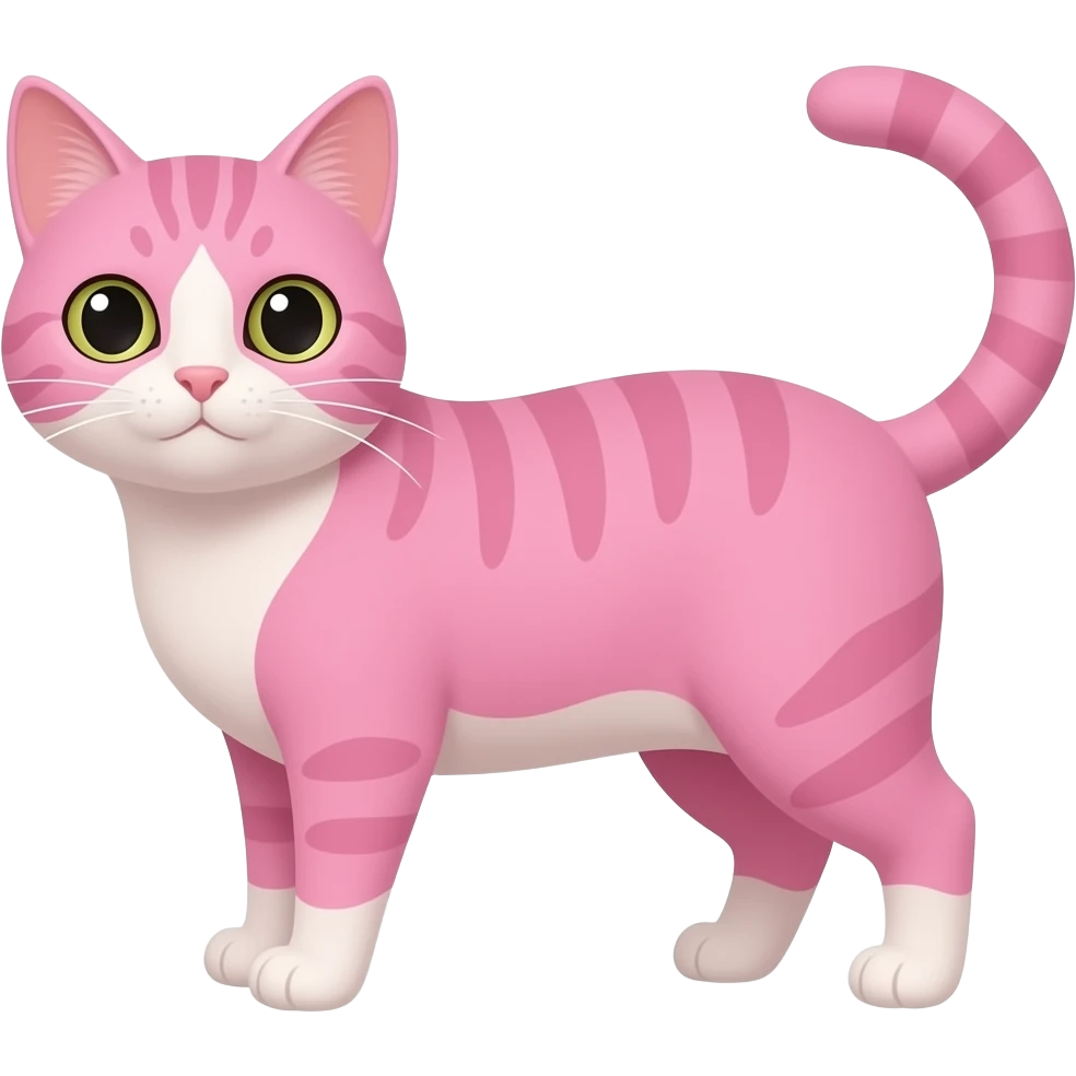 Pink cat emoji