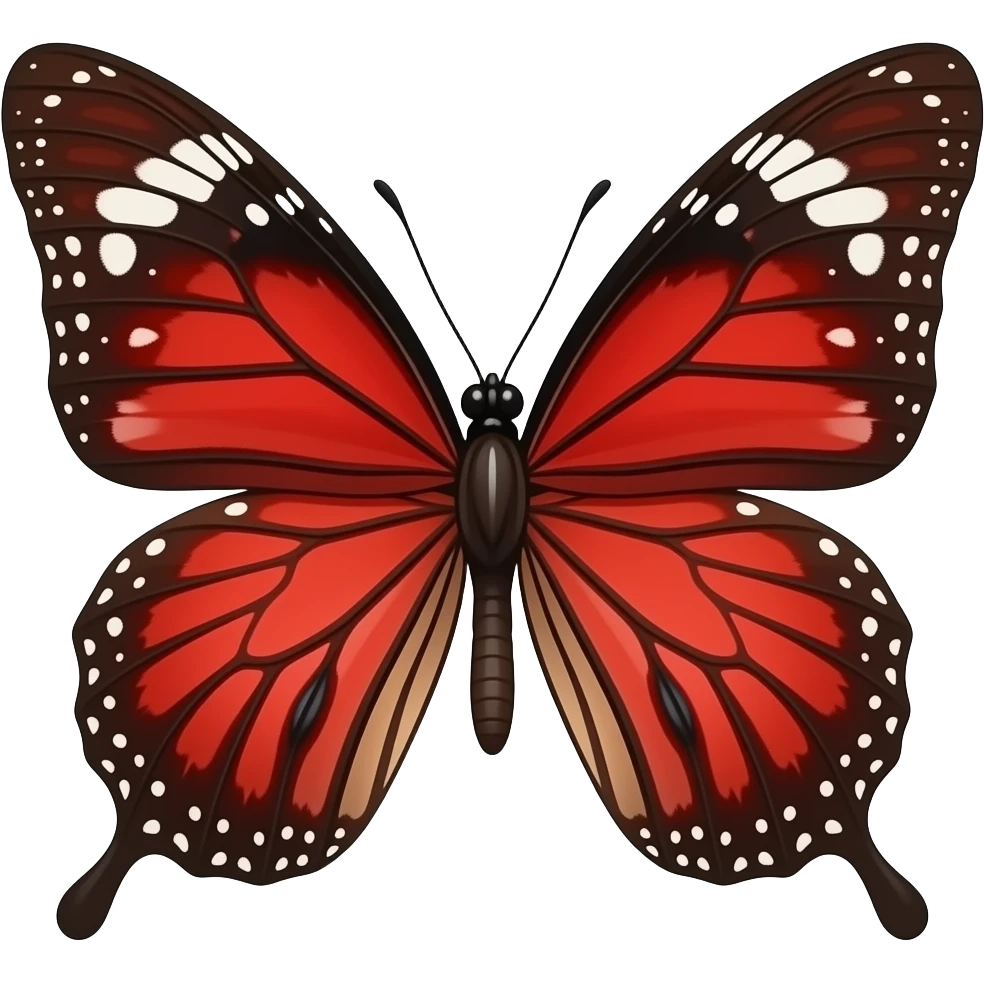 red butterflys emoji