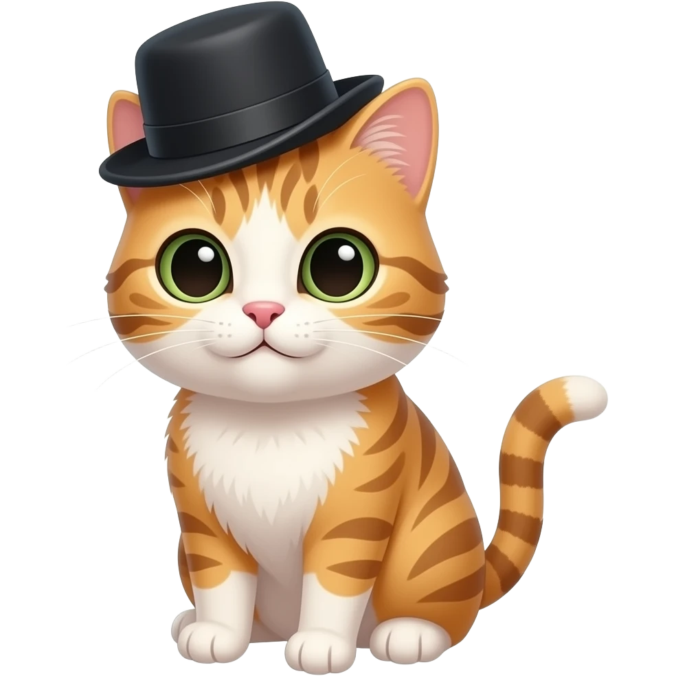 cat tipping his hat emoji