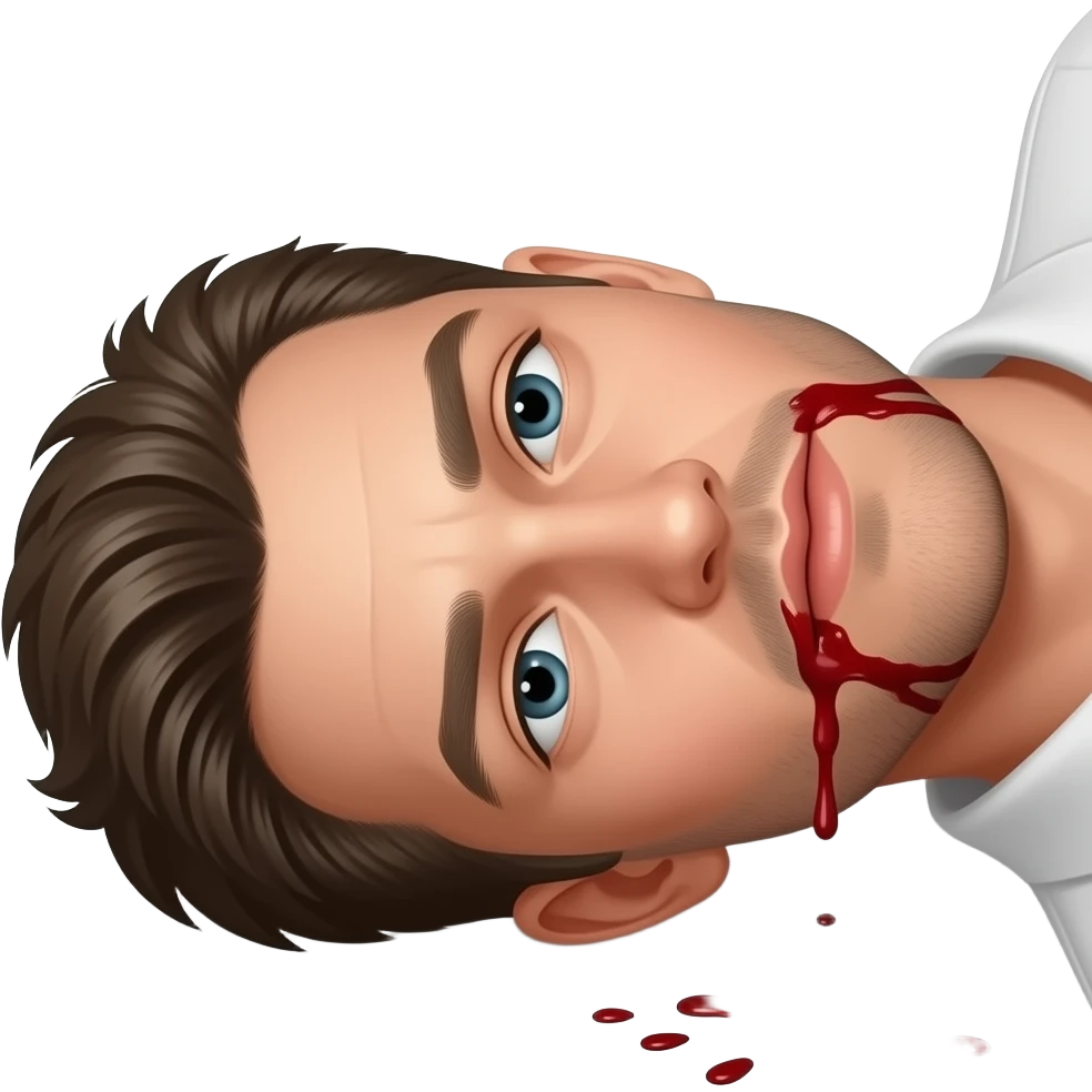 pero añadelela sangre PERO con la persona tumbada emoji