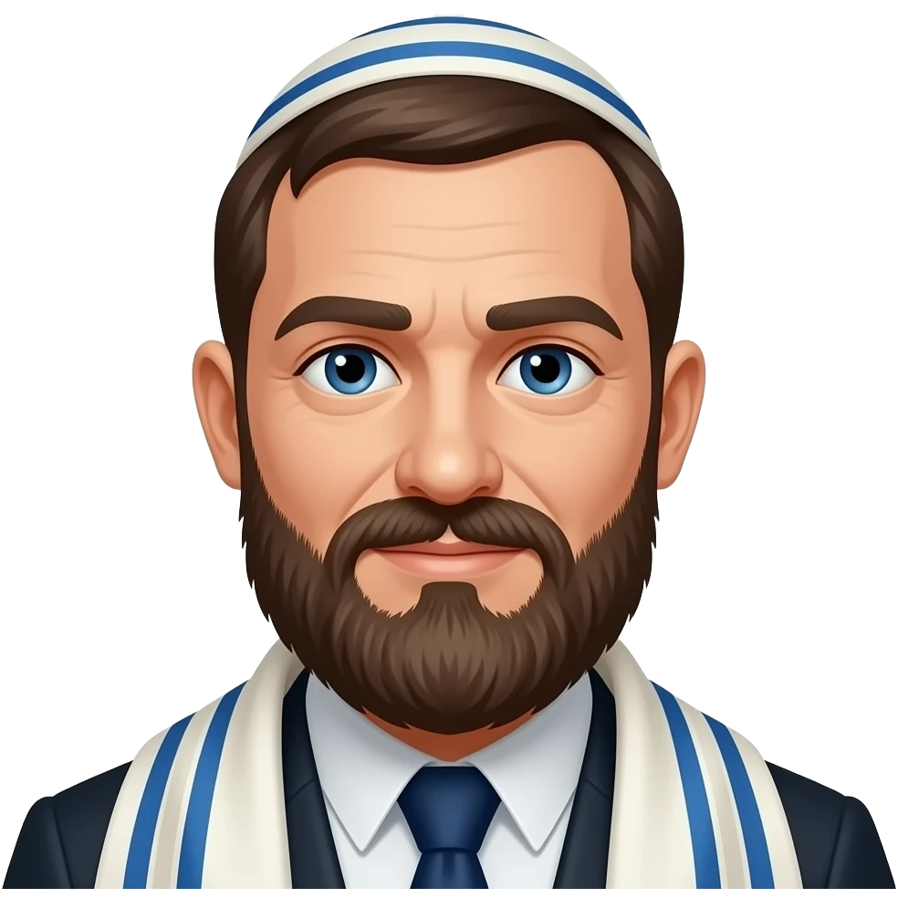 Jewish men with tefilin emoji