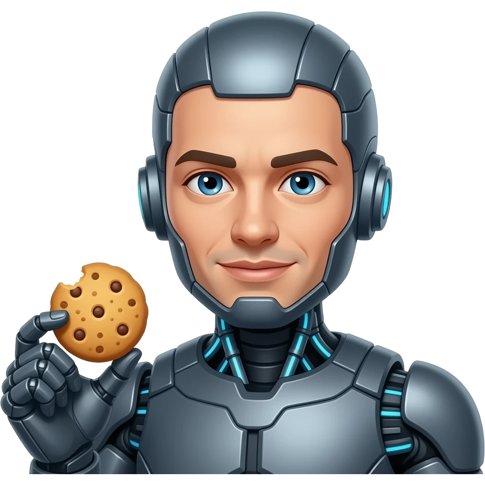cyborgs and cookie emoji
