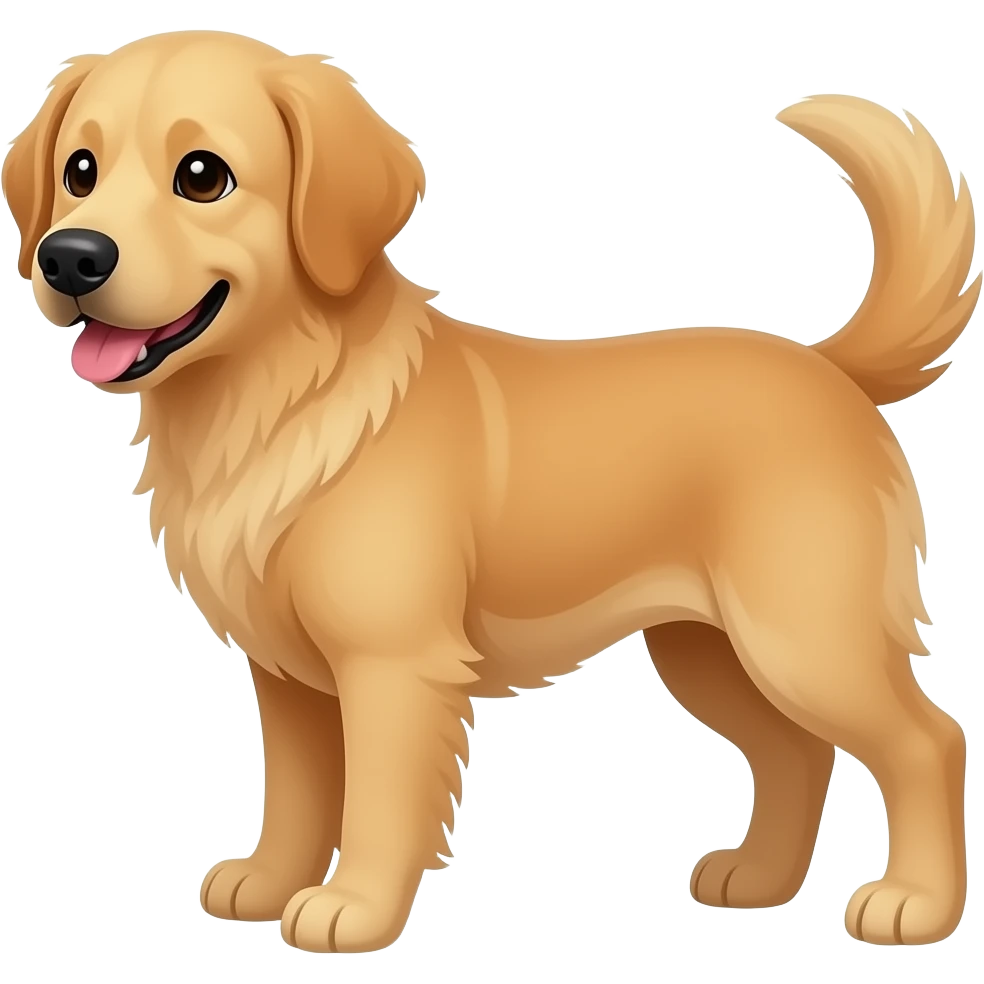 golden dog emoji