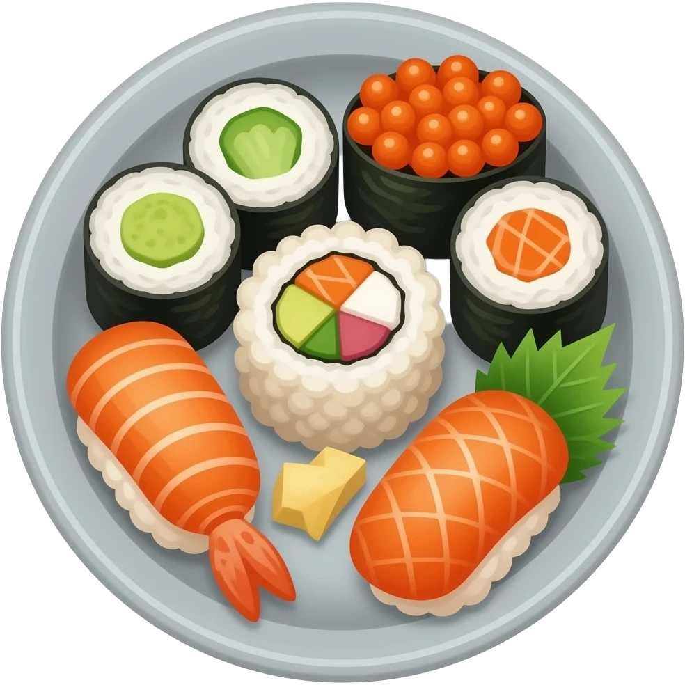 Sushi platter emoji