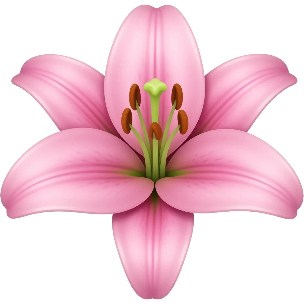 js the pink lily without stem emoji
