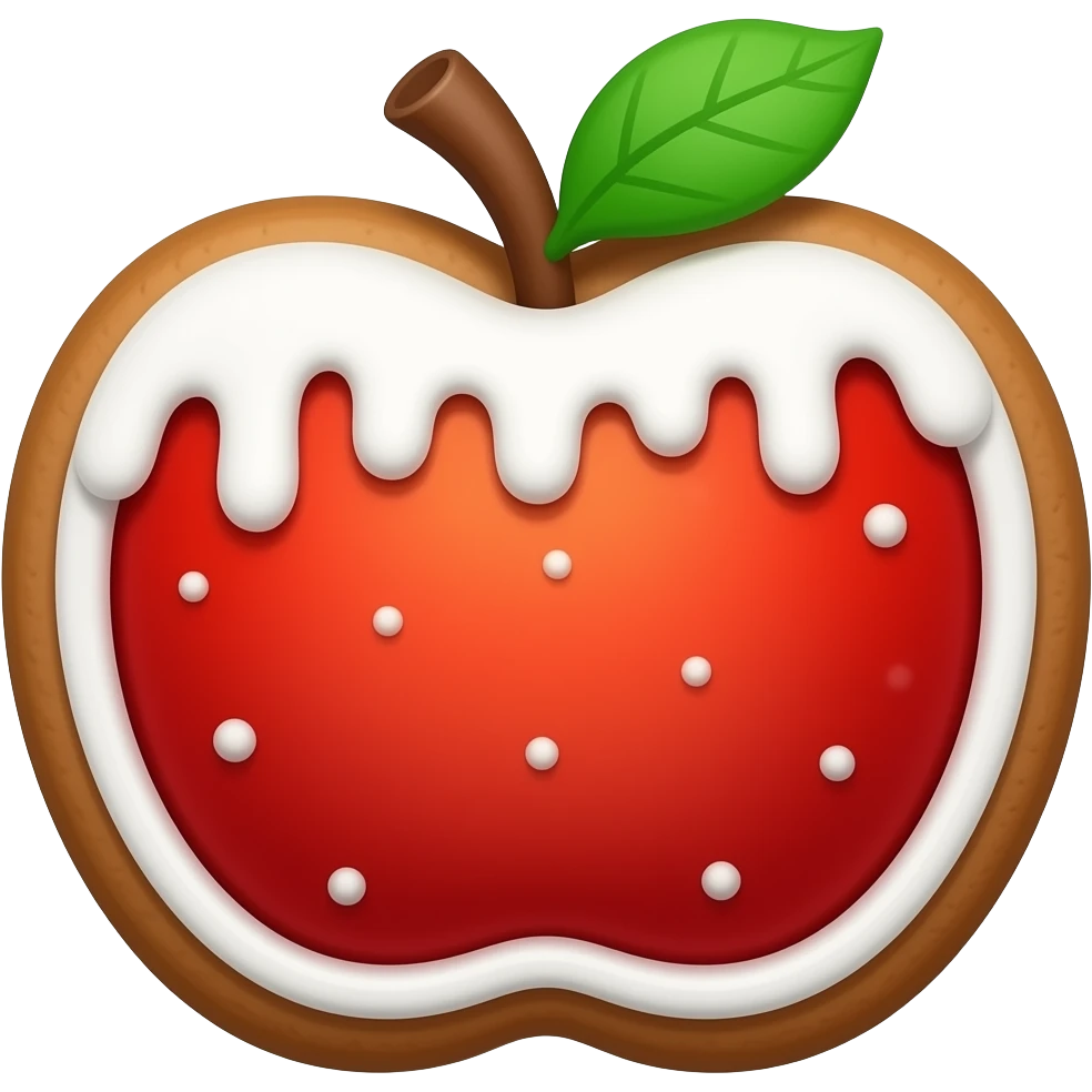 Gingerbread Apple emoji