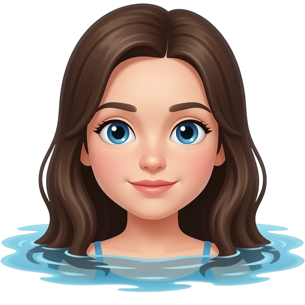 Girl drowning emoji