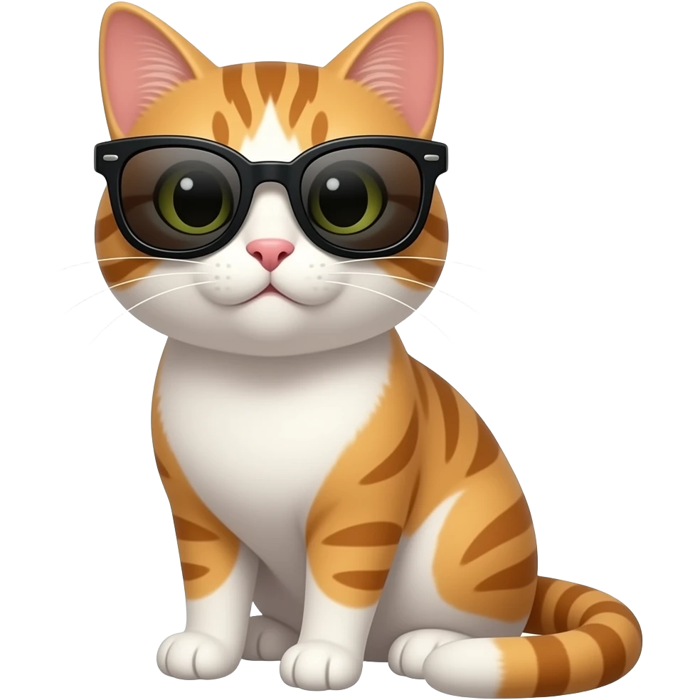 Cat wearing sunglasses emoji
