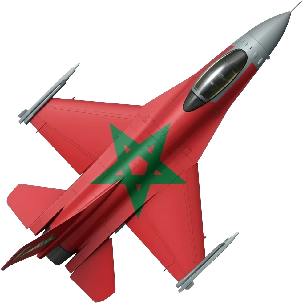 f16 مع علم المغرب تصميم خرافي emoji