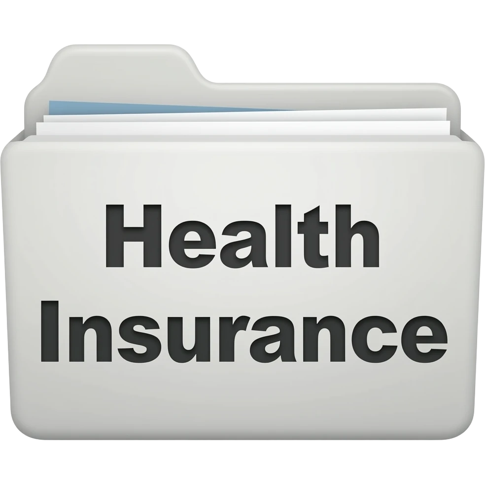 health insurance white folder emoji