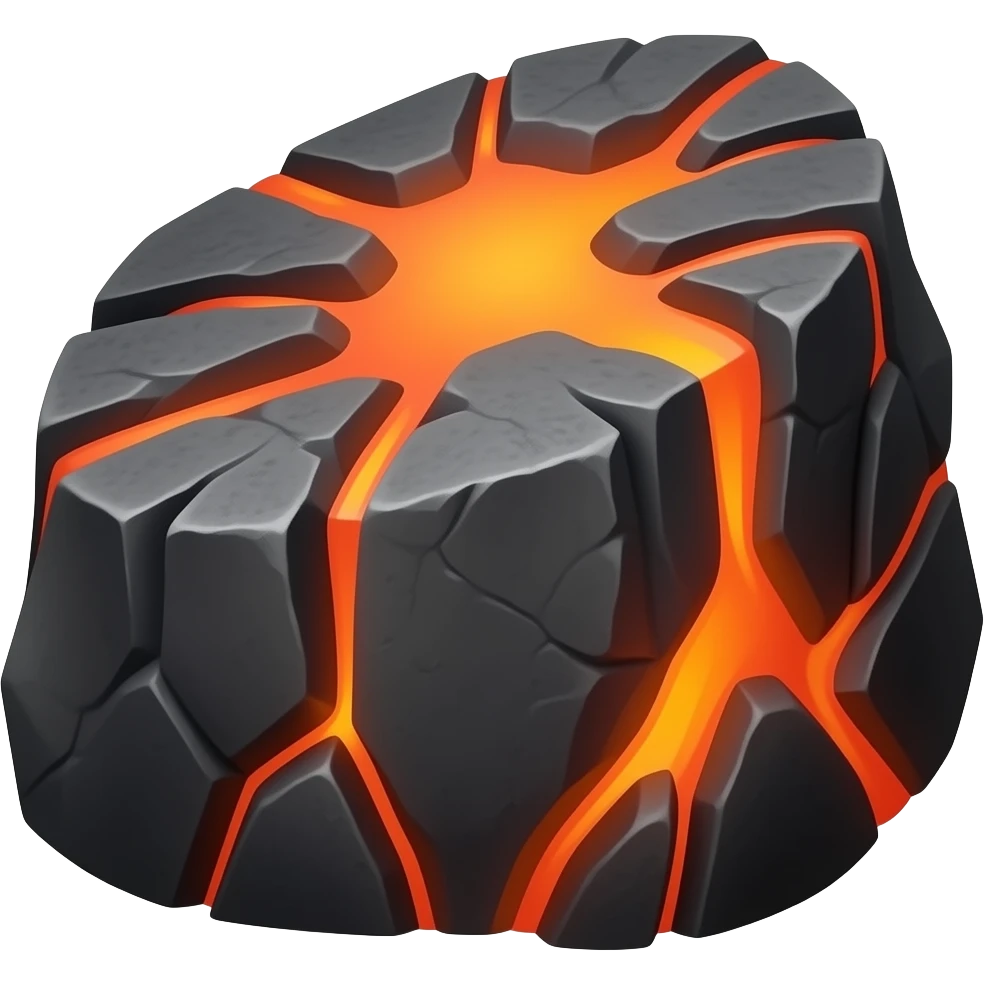cooled lava rock emoji