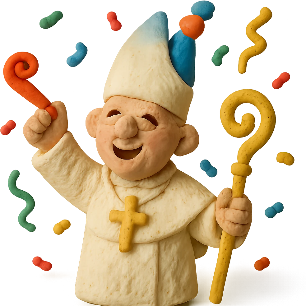 pope partying emoji