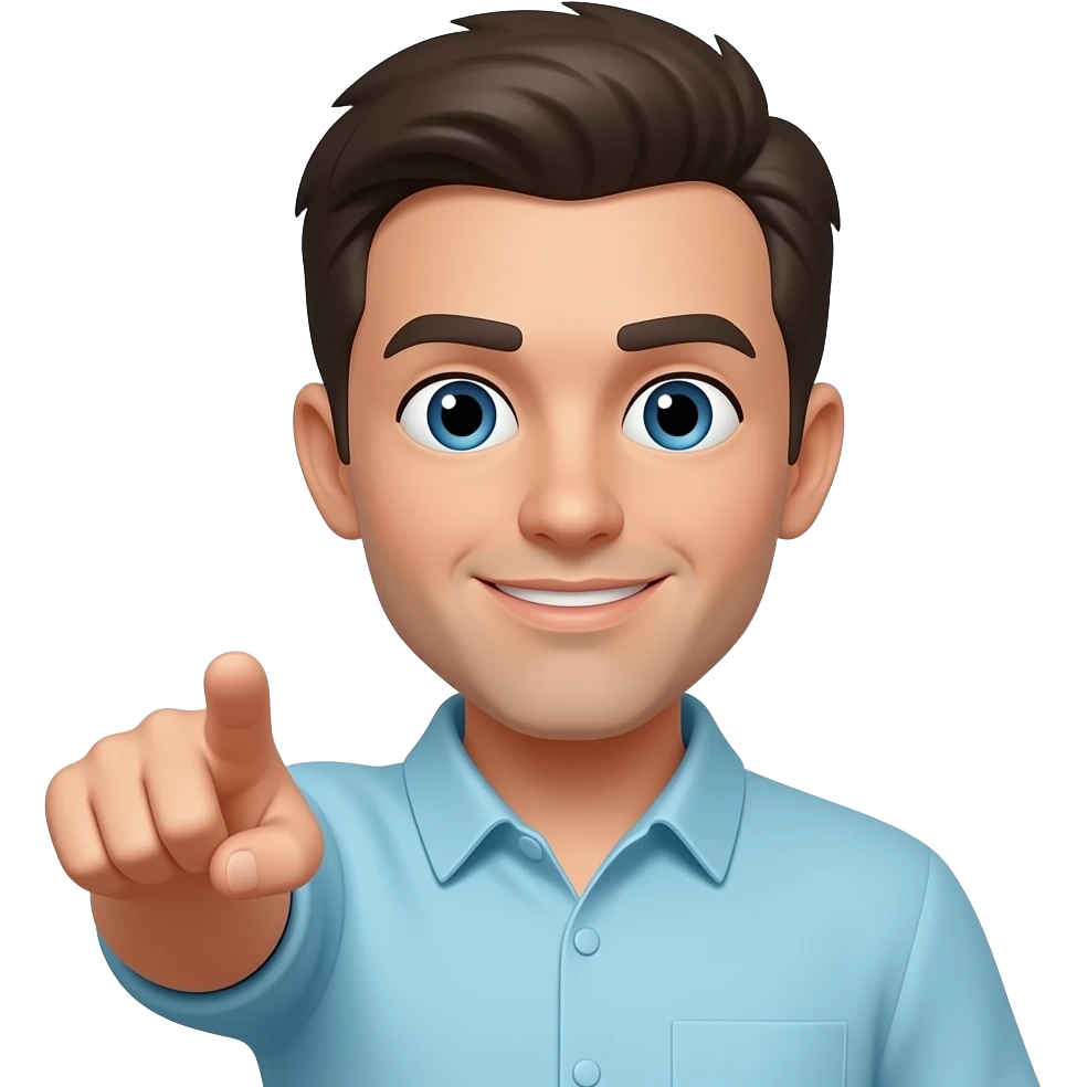 APUNTANDO A MI emoji