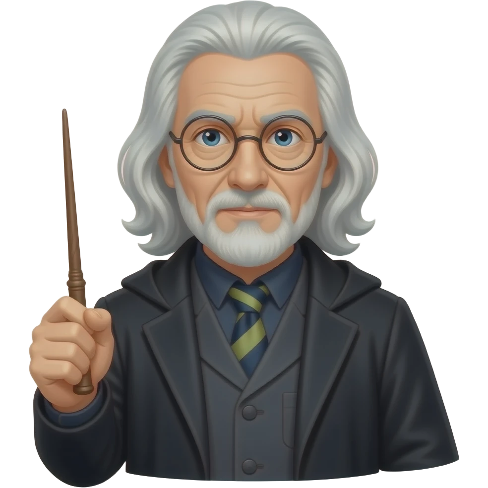 professor snape with wand emoji