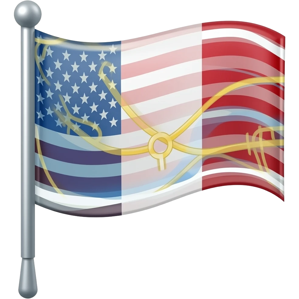 cartoonish style map pin flag emoji