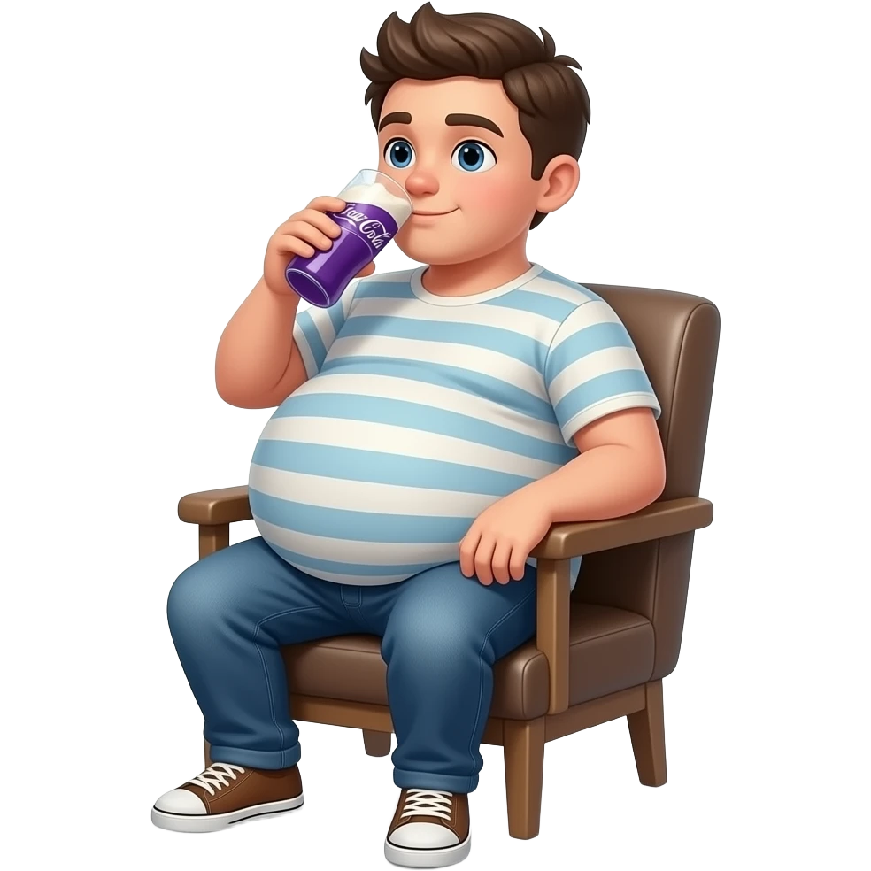 chłopak 15 latek z super super super super super super super super super super super super super super super super super super super super super super super ekstremalnie max ogromny brzuch niego brzuch ma kształt jak duża kula sieci na krześle i pije fioletowe Coke-beer emoji