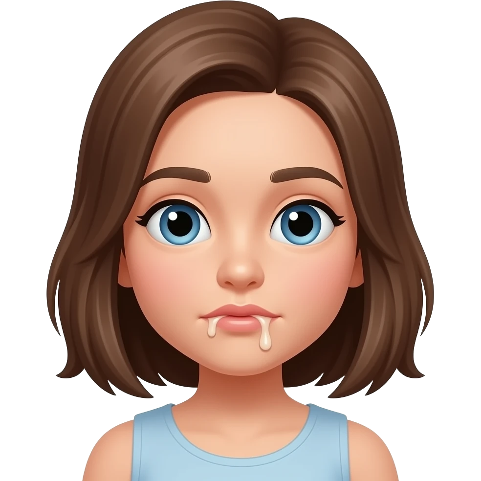 girl with cum on her face emoji