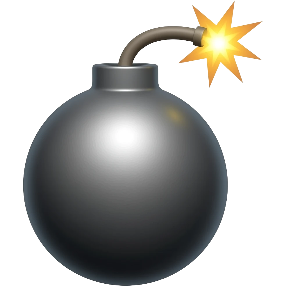 bomb emoji