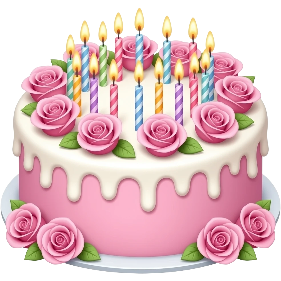 cake birthday pink 22 emoji