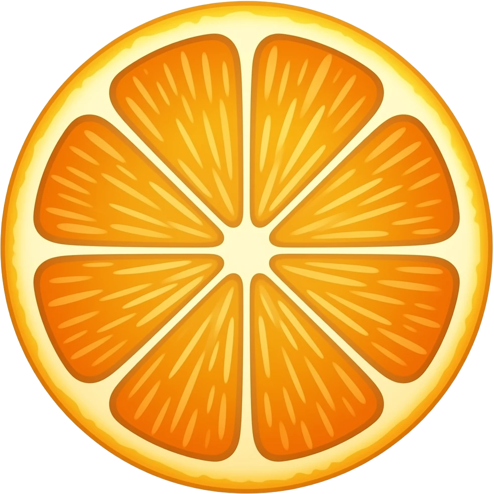 Orange slice emoji