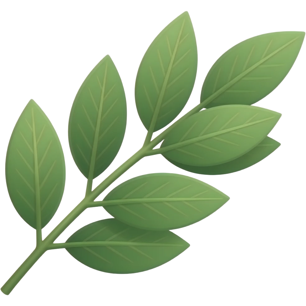 Melaleuca leaves emoji