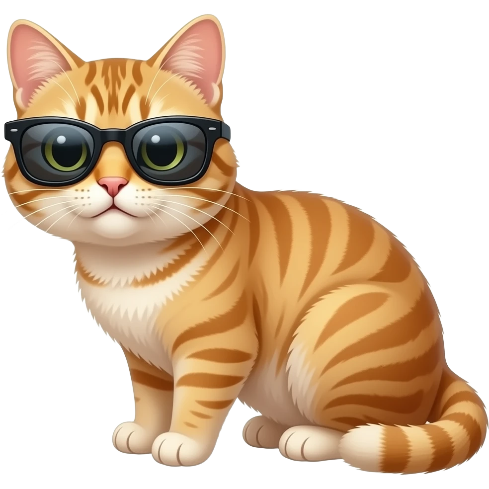 Cat wearing sunglasses emoji