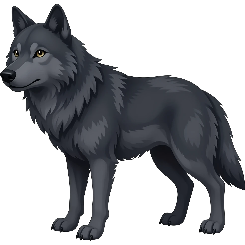 Dark Wolf emoji