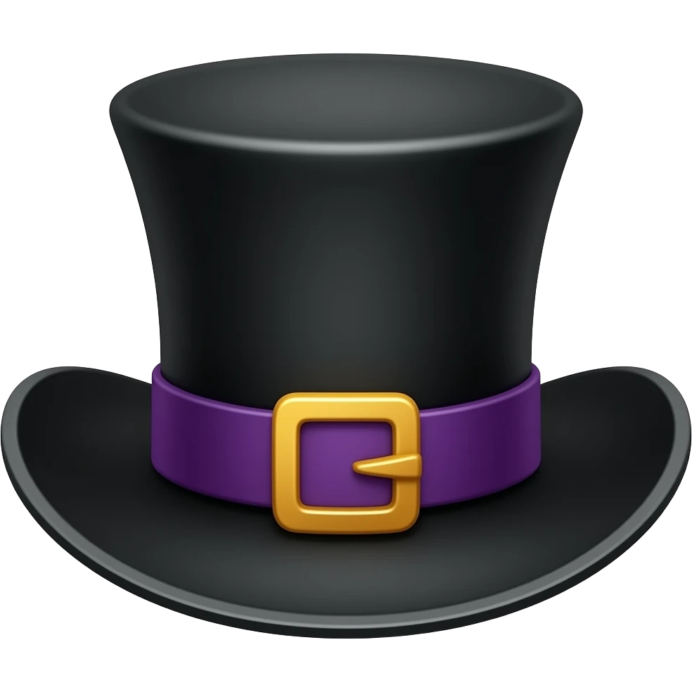goth hat emoji