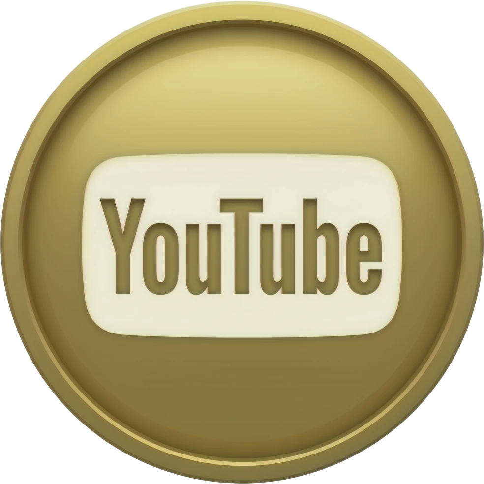 placa de boton de oro de youtube emoji