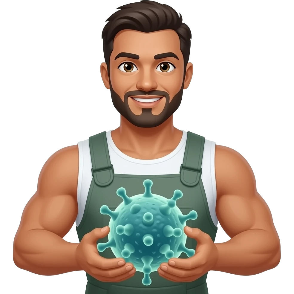 💪🦠 emoji