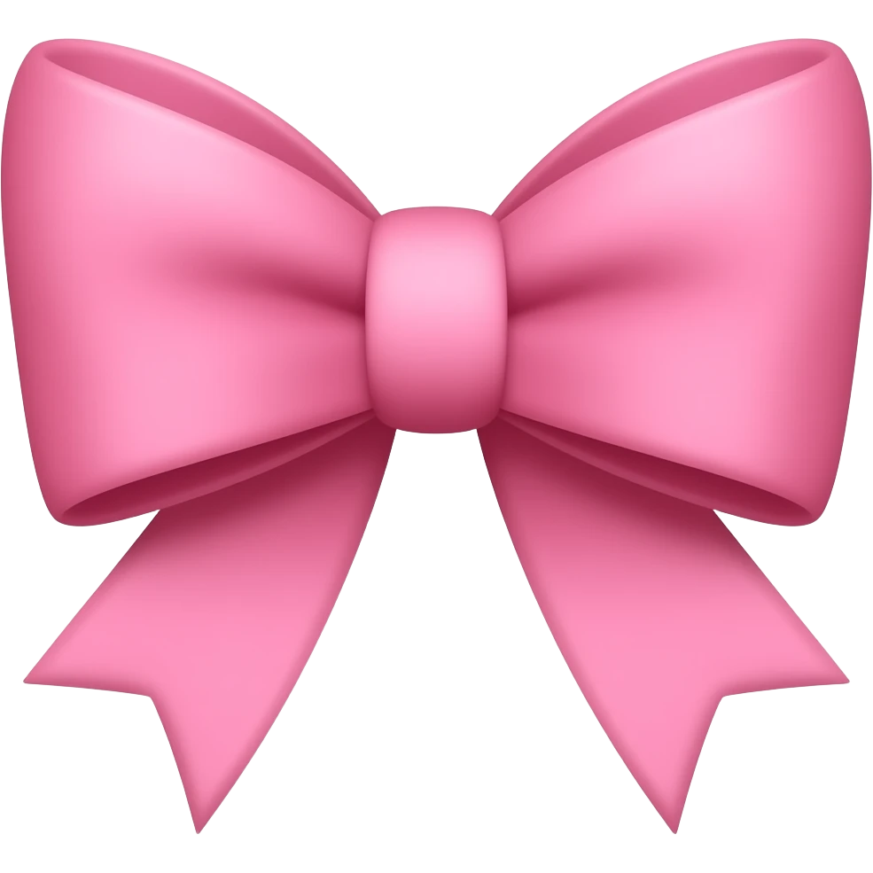 pink bow emoji