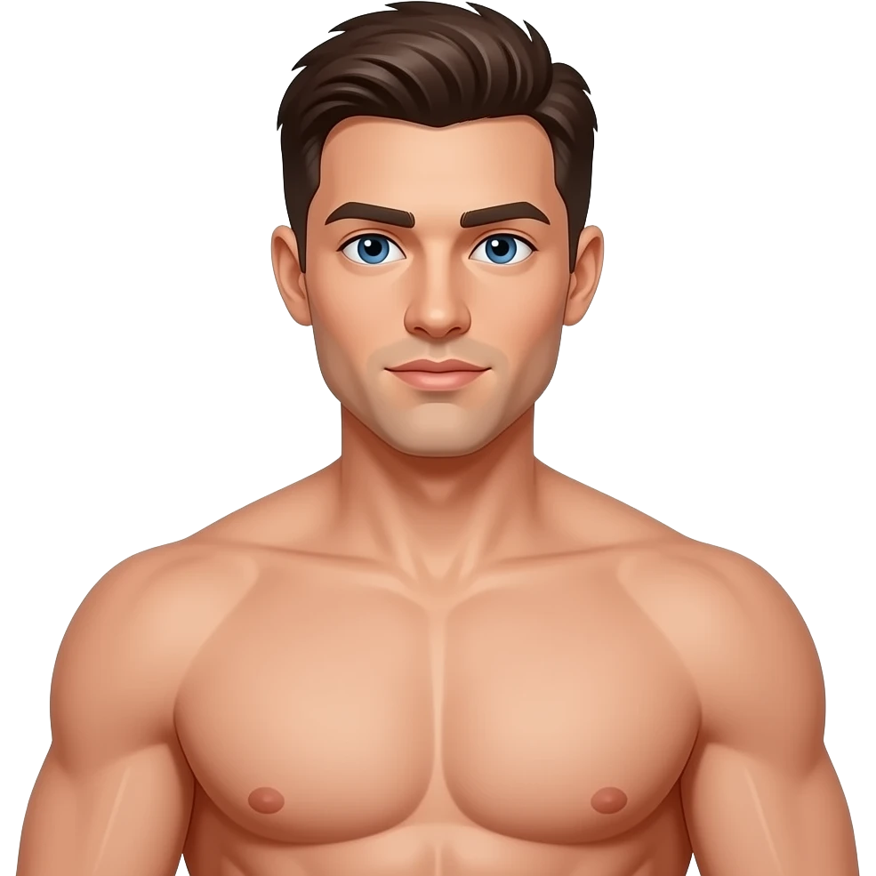 naked muscular man emoji
