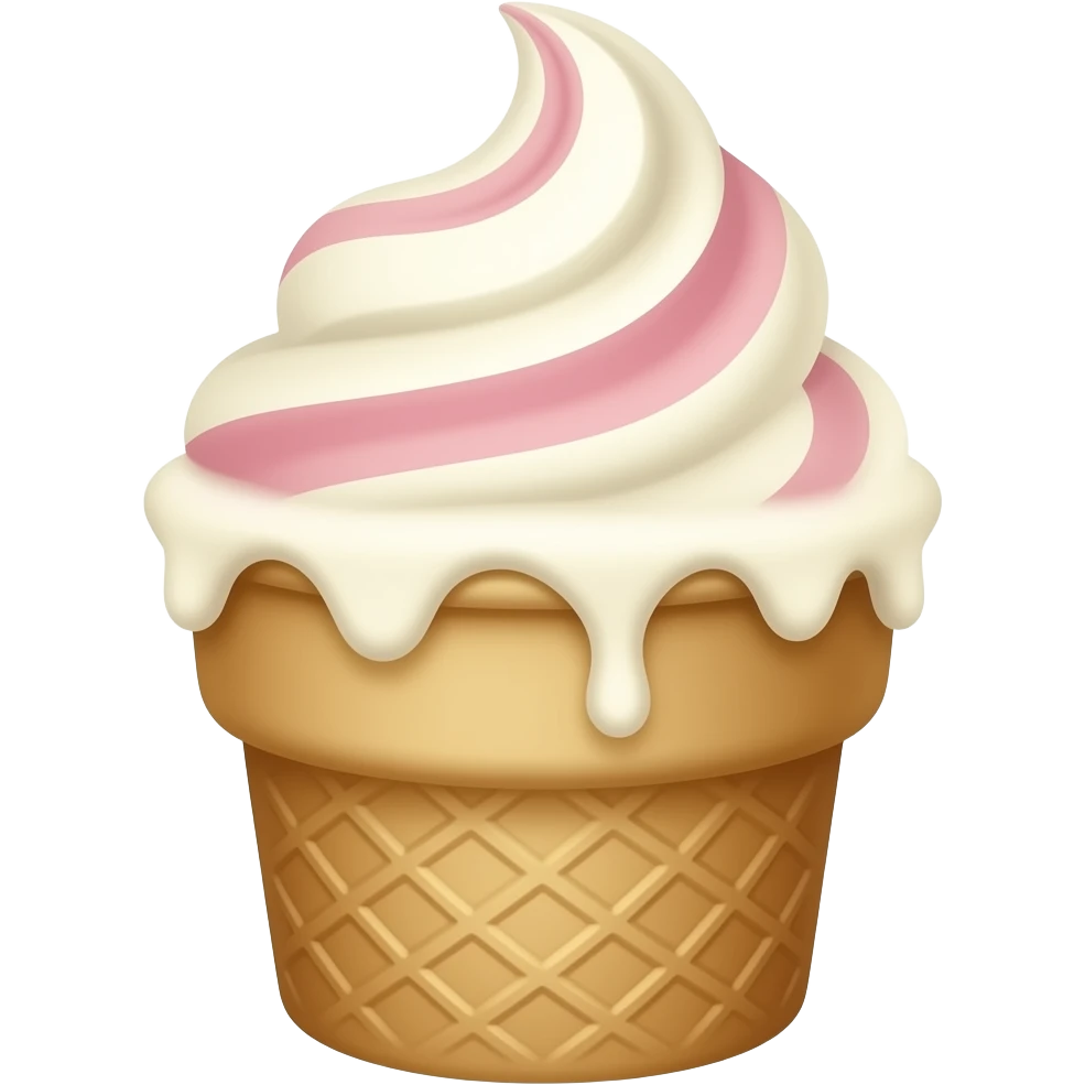 Ice cream in a ceramic cup emoji
