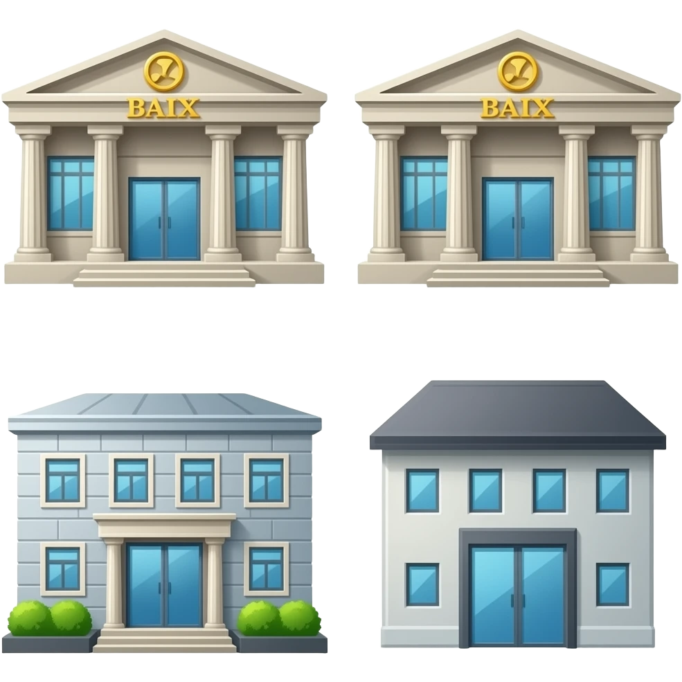 can you make the bank and utility different? make them a little simpler emoji