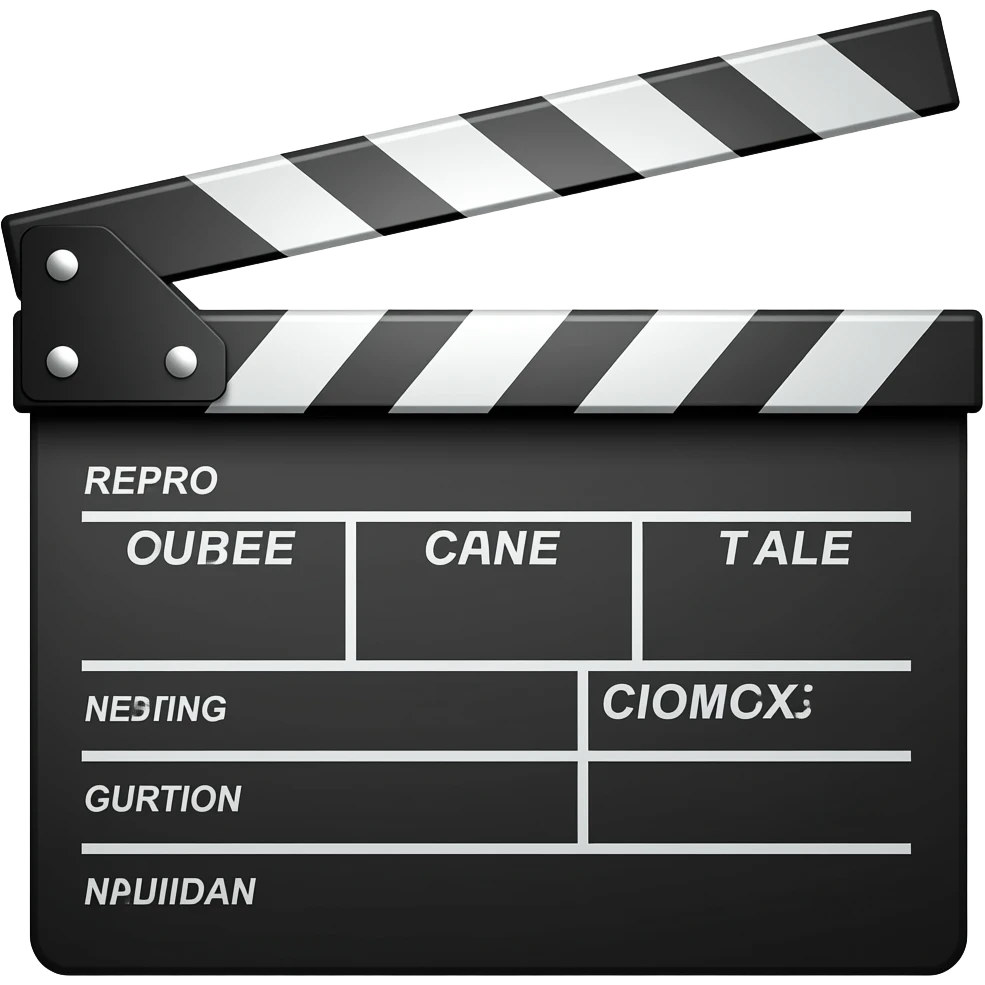 Clapper board emoji