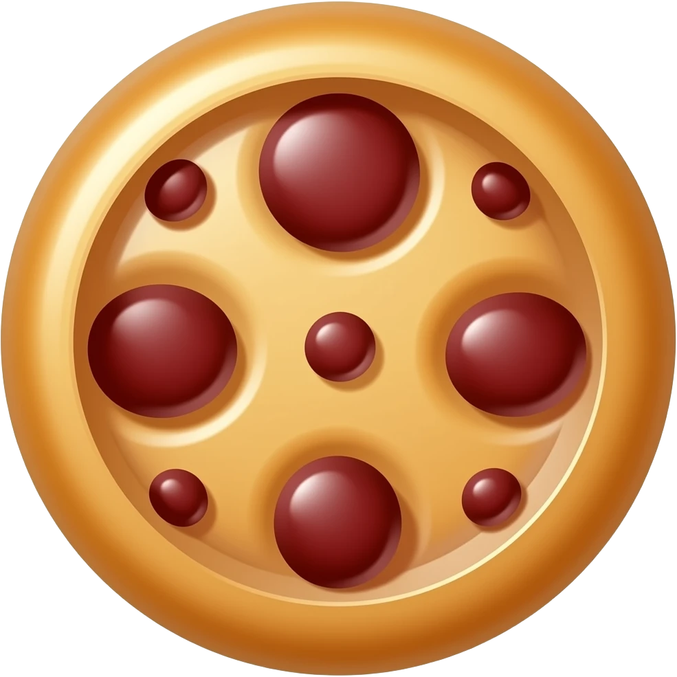 Jam cookie round emoji