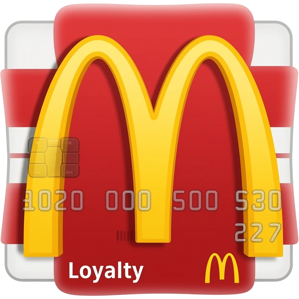 loyalty card mcdo vert emoji