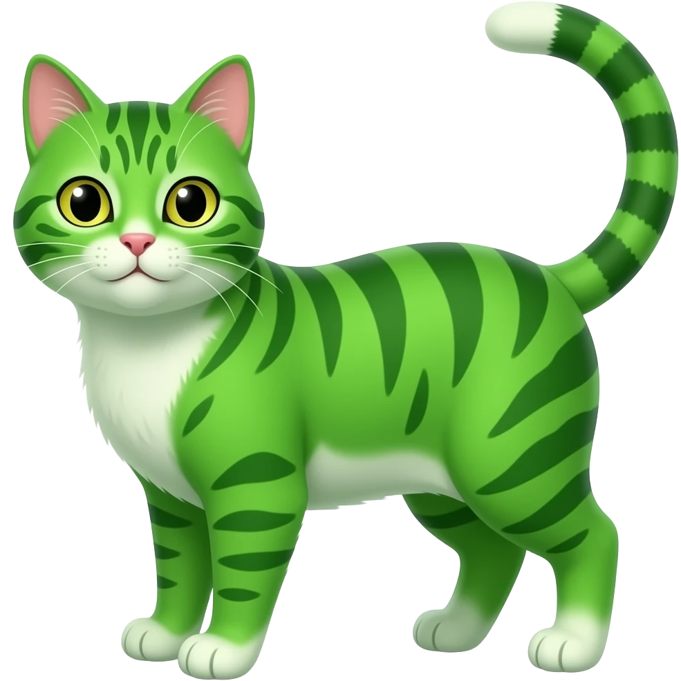 Android emoji green cat emoji