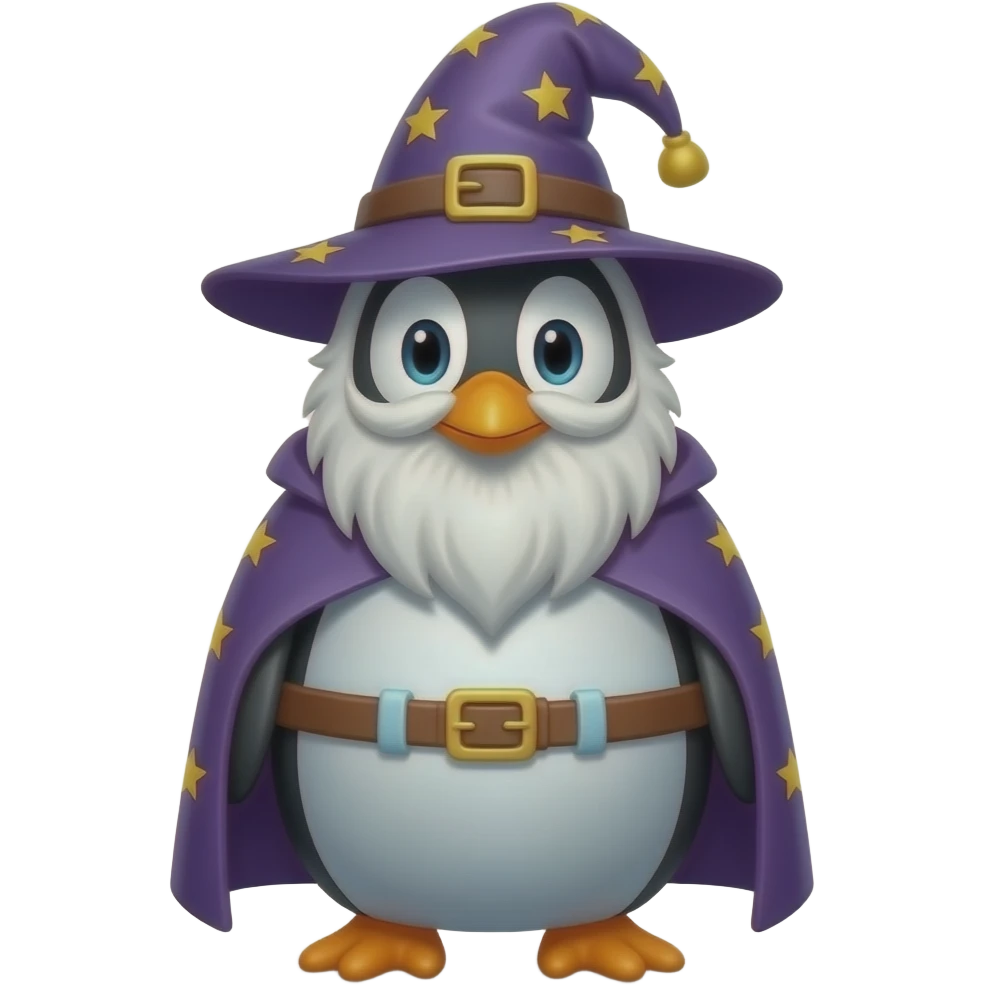 Penguin Wizard emoji